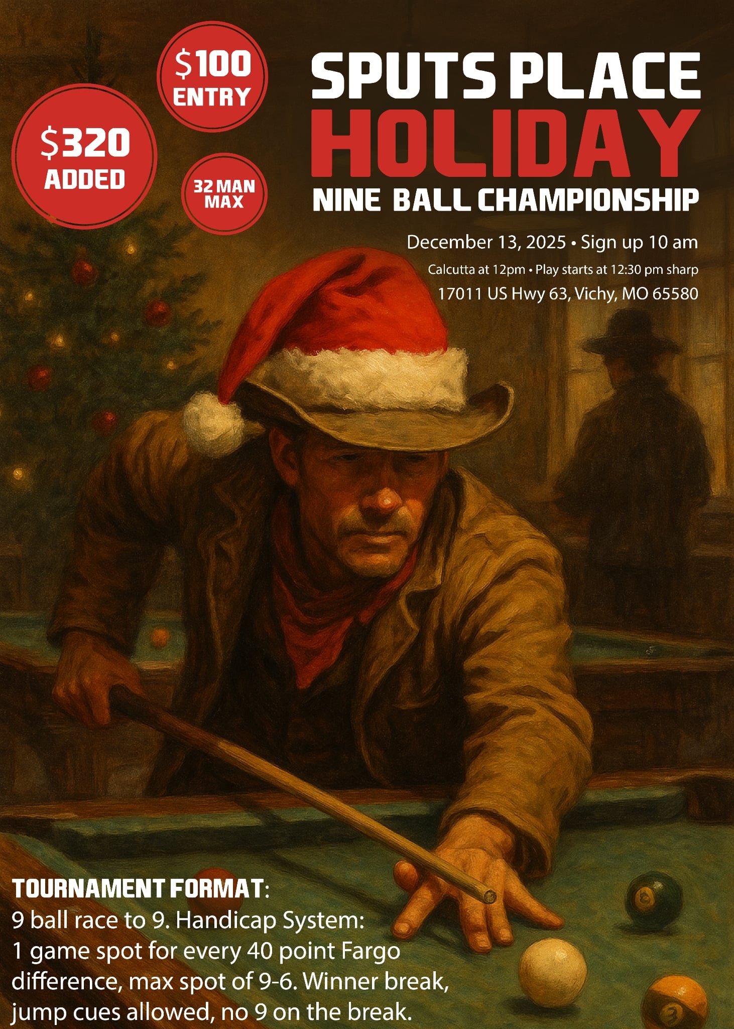 Tournament flyer / rules image